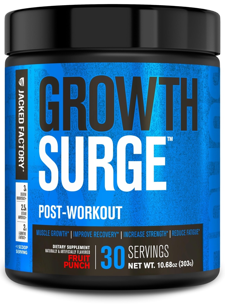 Jacked Factory Büyüme Operasyonları Kreni Post Workout w/L-Carnitine - Daily Muscle Builder & Recovery Supplement with Tinatine Monohidrat, Betaine, L-Carnitine L-Tartrate - 30 Hizmet, Meyve