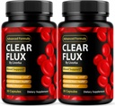 (2 Pack) Clear Flux - Clear Flux Supplement, ClearFlux, Clear Flux Pills, ClearFlux Supplement, Clear Flux Capsules, ClearFlux Support Pills, Clear Flux Advanced Supplement, 60 Capsules için 2 Ay