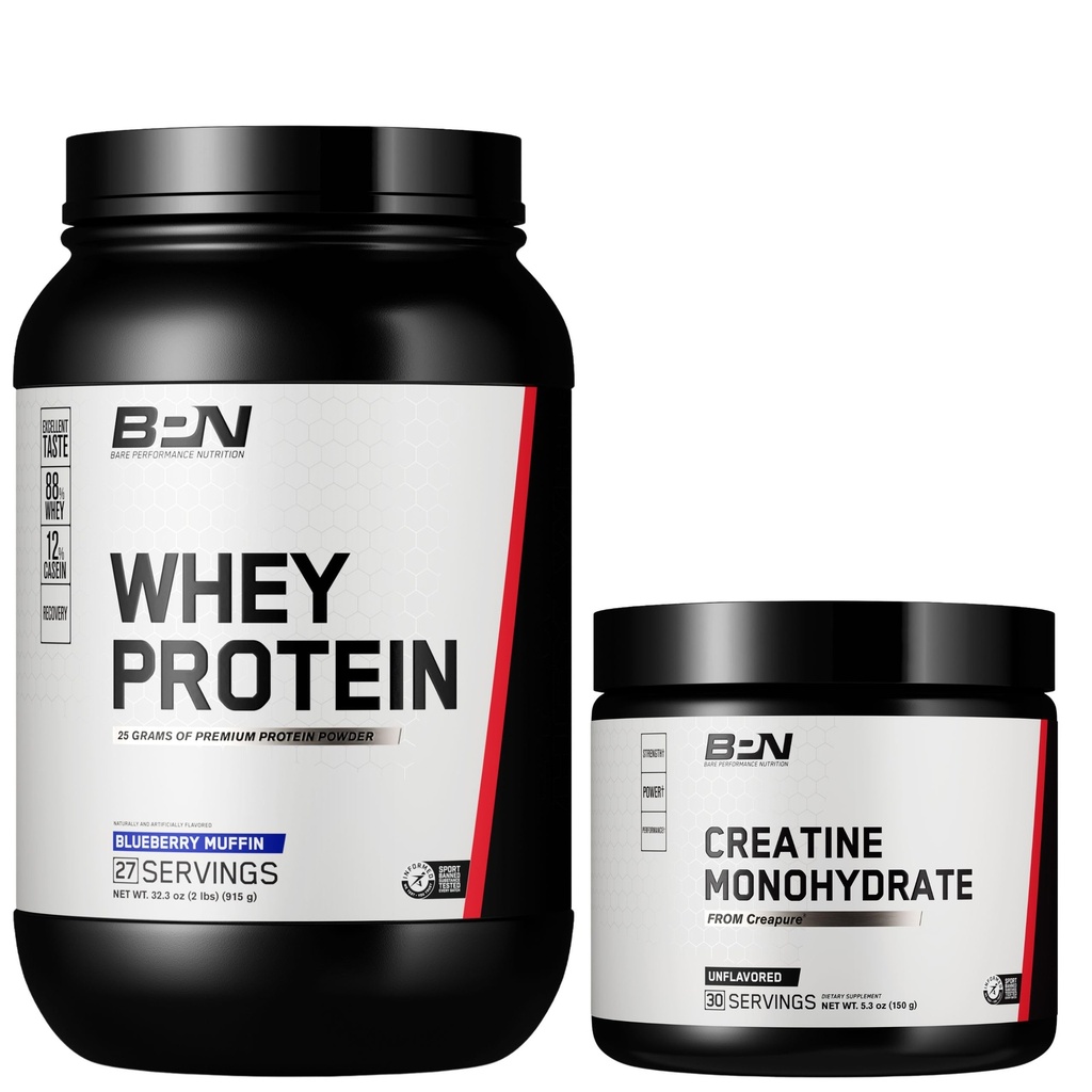 BARE PERFORMANCE NUTRITION BPN Whey Blueberry Muffin proteini +
