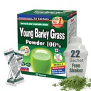 Yamamoto Kanpoh YAMAKAN Barley Grass Juice, Young Barley Grass Toz Zengin Minerallerde, Vitaminler ve Bitki bazlı Protein Kadınlar ve Erkekler için, Japonya'dan Grass Juice, Non GMO 22 Count