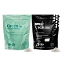 B-FIT B Vegan Protein + Just Creatine - Pea Protein Powder 600g - Πρωτεΐνη με βάση το φυτό Shake - Creatine Monohydrate Powder - Creapure - 90 Μερίδες - 450 g