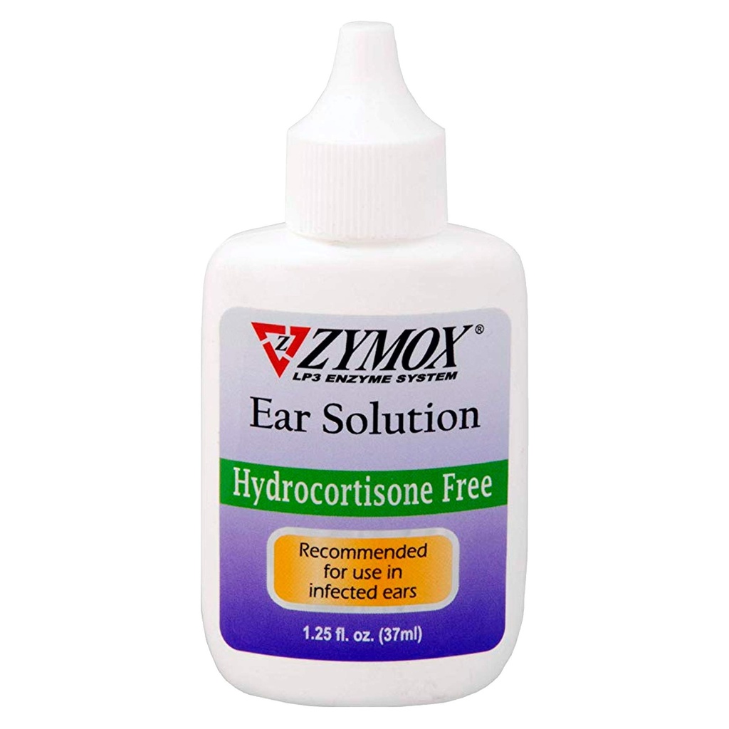 Zymox Otic Enzymatic Ear Solution for Dogs and Cats to Soothe Ear Enfeksiyons Without Hydrocortisone, 1.25oz