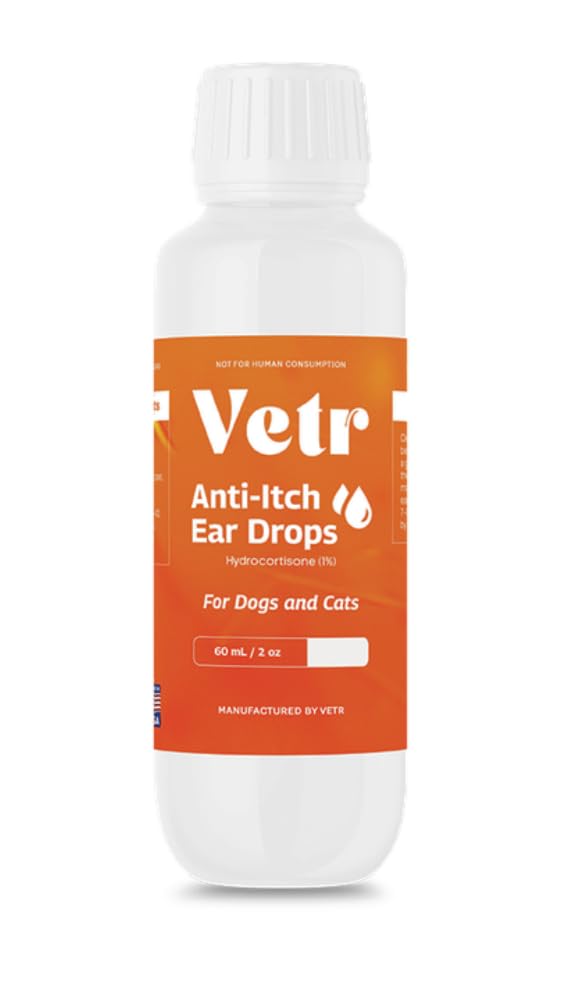 Köpekler için Anti-Itch Ear Drops - Topical Ear Comfort Support Solution - 2 oz (60mL) - Vet-Formated in USA