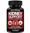 Kidney Support Cleanse Detox & Tamir -120 Capsules - Cranberry & Astragalus Root Pills for Women and Men | High Strength Liver Cleanse Detox Destek Urinary Tract & Bladder Health