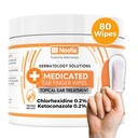 Nootie Medicated Ear Finger Wipes with Chlorhexidine for Dogs, Gentle Dog Ear Temizlik Wipes for Itchy, Hassas Ears - Helps Redor 80 Wipes - Made in USA