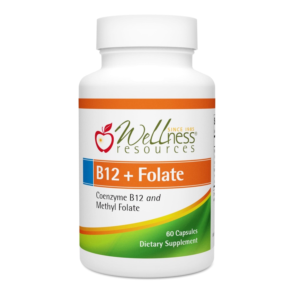 Wellness Kaynakları B12 ve Folate Supplement - Me B12 1000 & Medeniyet Yüksek Absorpsiyon, Gluten Free, Immune Support Supplement, B12 ve Folate for MTHFR, 5-MTHF