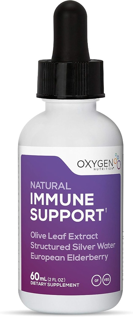 Triguard Plus Temp | Colloidal Silver Liquid, Sambucus Elderberry Extract & Olive Leaf Extract, 3in-1 Liquid Immune Support | Güçlü Immune System Alert | Great Taste - 2oz / 60 ml