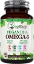 Algal Oil - Vegan DHA Omega 3 Fish Oil Supplements - Brain Booster,Supplement & Prenatal Vitamin -Provides Healthy Heart & Immune Support - Burpless Algae Supplement - 60 Mini Fish Softgels