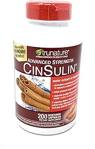 Προηγμένη δύναμη TruNature Cinsulin, Cranberry, 200 Count