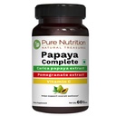 Pure Nutrition Papaya Complete - 60 Veg Capses (Supports Platelet Immunity & Digestion) Κάθε κάψουλα περιέχει 500mg Carica Papaya Fruit and Leaf Extract. Χωρίς γλουτένη