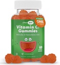 Maxi-Health Vitamin C Gummies with Çinko - Çocuklar ve Yetişkinler için çinko ile Sağlık Vitamini - Respiratory Destek ve Immune ATM - Hiçbir Preservatif ve Yapay Flavors - 60 Meyveli Gummies