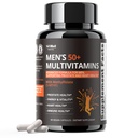 Multivitamin for Men 50 Plus with Vitamins, Minerals, Methylfolate, Saw Palmetto & CoQ10 - Daily Vitamin Supports Energy, Heart Health, Prostate Health & Immune Function* - 90 Vegetarian Capsules