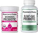 Doktor CHOICE Women's Probiyotik 30ct + Bloat & Gas Probiyotik 30ct - Kadınlar için Gelişmiş Digestive Health Sche for Women