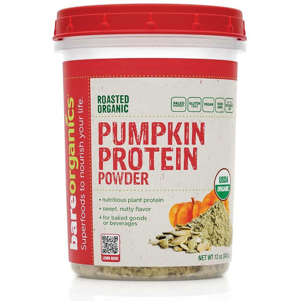 BareOrganics Riley Protein Toz, 12 oz