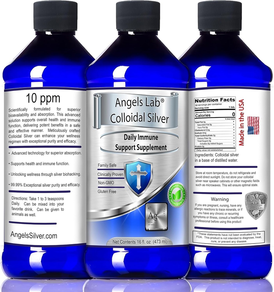 Colloidal Silver Immune Support 10 PPM Nano Sıvı 16oz