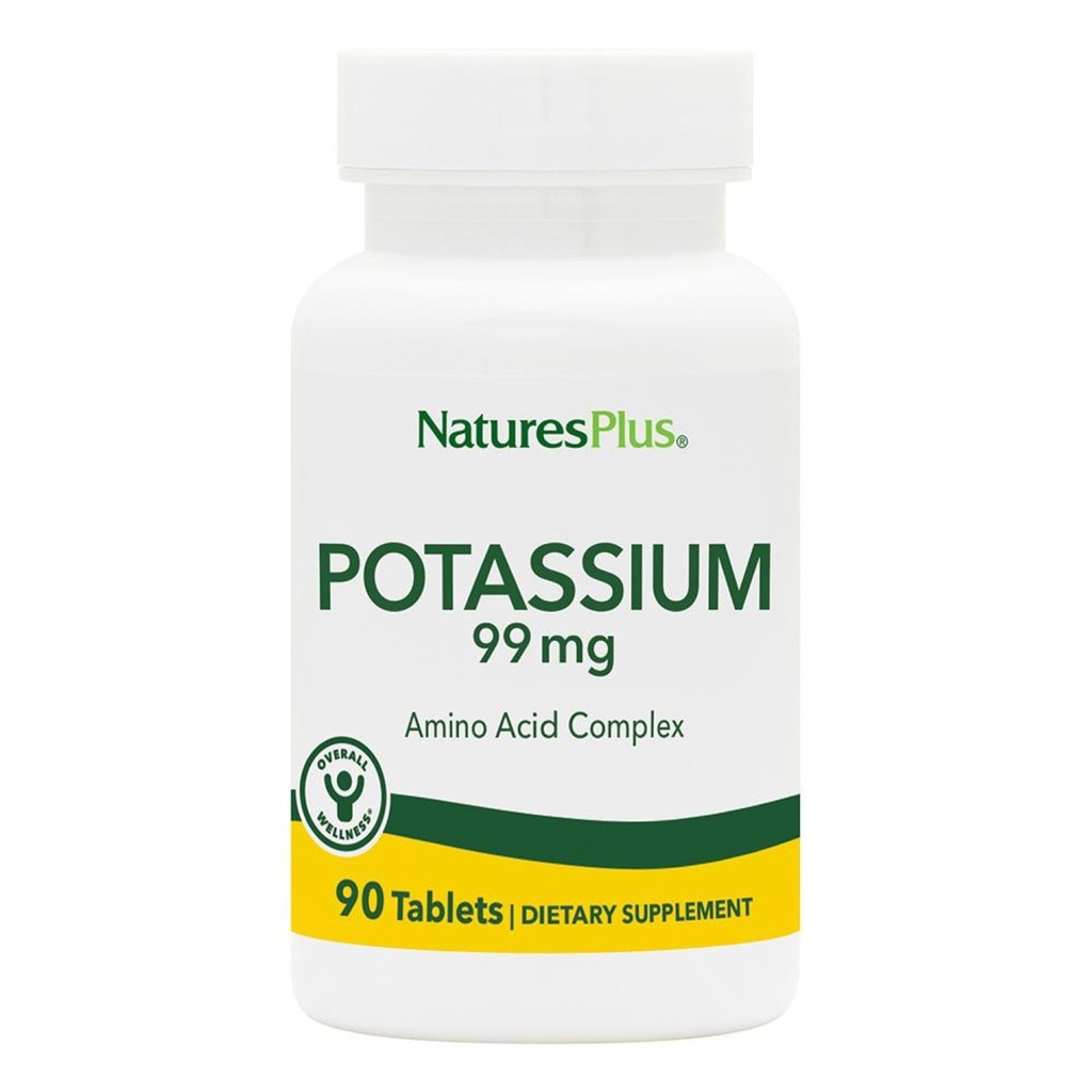 Nature's Plus P properties 99 mg, 90 Tabletler - Sağlıklı Elektrolyte Balance & General Well-Being - Gluten Free, Vegetarian - 90 Hizmetler