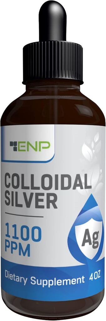 Colloidal Silver Liquid 1100 ppm | Ekstra Kuvvetli Gümüş Sıvı Tamam | 4 oz Amber Glass Şişe