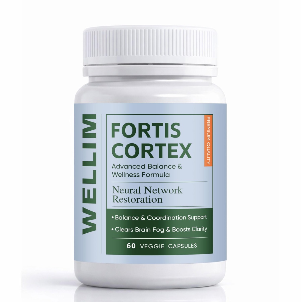 FortisCortex Brain Balance Capsules, Daily Cognitive Wellness Supplement, 60-Day Supply