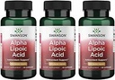 Swanson Alpha Lipoic Asit - Doğal Supplement Sağlıklı Kan basıncı Seviyelerini Destekliyor - Karbohidrat Metabolism - (60 Capsules, 600 mg each) (3 Pack)