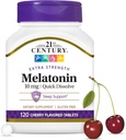 21st Century Quick Dissolve Melatonin 10mg, Cherry 120 ea (Pack of 2)