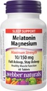 Webber Naturals Melatonin Magnesium 10/150 mg · Maximum Strength, 60 Tablets