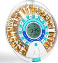 Yaşlı için otomatik Pill yapıştırıcısı, Elektronik Aylık Pill Alarm & Işık ile Organize Edilecek, 28 Gün Akıllı Kilit İlaç Kaynağı, Zamanlı Pill Kaynağı Makinesi Prescriptions & Vitamins