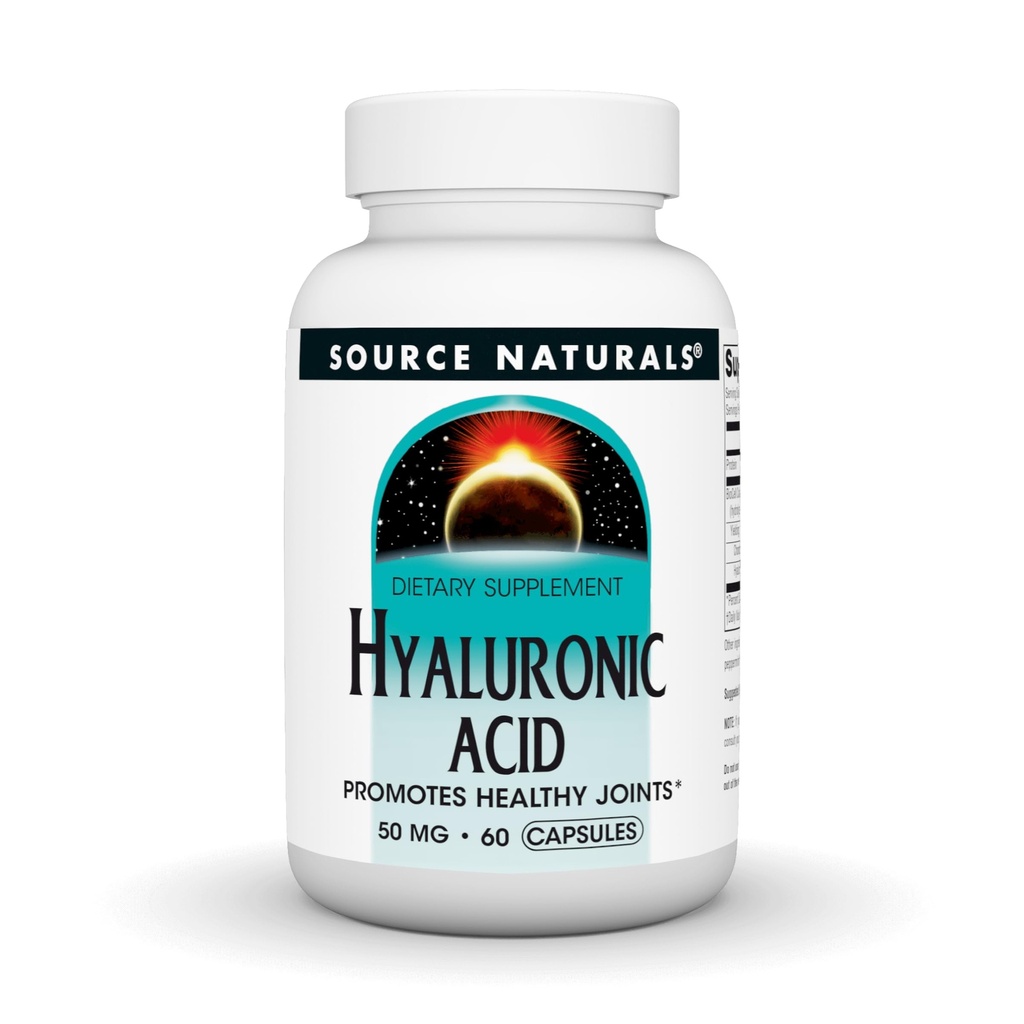 Source Naturals Hyaluronik Asit, Sağlıklı Ortakları Teşvik Ediyor*, 50 mg - 30 Capsules