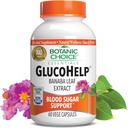 Botanic Choice Gluco Βοήθεια Banaba Leaf Extract-Gluten Free, Μη ΓΤΟ για άνδρες & γυναίκες, 60 κάψουλες