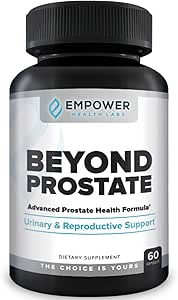 Empower Health Beyond Prostate Supplement – Prostate Health Support with Saw Palmetto, çinko, Red Raspberry ve Sting Nettle – Urinary and Prostate Wellness Complex – 60 Capsules