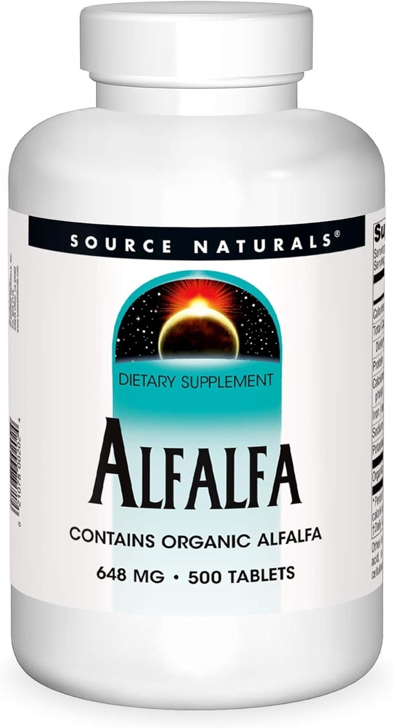 Source Naturals Alfalfa 10TOR Diyeter Supplement - 500 Tabletler
