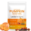 Pumpkin Seed Oil Capsules 1000mg Per Serving, Cold Pressed Pumpkin Seed Oils for Hair Growth, Pure & Natural Supplement, 300 Softgels