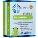 Focused Mind Jr., Çocuklar için Bilişsel Destek, Pediatrik Formüle edildi, Inositol, DMAE, Sugar-Free, Vegan, 60 EZ Melt Tabletleri, 60 EZ Melt Tabletleri