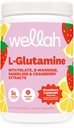 Wellah L-Glutamine Λεμονάδα Φράουλα Γεύση (50 Σερβίρει) - 5g L-Glutamine Per Serving, Γλυκό με Stevia
