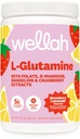 Wellah L-Glutamine Strawberry Lemonade Flavored (50 Servisler) - 5g L-Glutamine Per Service, Stevia ile Tatlılandı