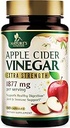 Apple Cider Vinegar Capsules 1877 mg - Ekstra Kuvvetli Detox & Cleanse with Vitamin D & çinko - Premium ACV Pills with Joint Natural Digestion & Immune Support - Vegetarian Supplement - 60 Capsules