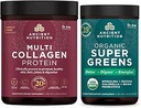 Eski Beslenme Multi Collagen Protein Toz, Unflavored, 60 Hizmet + Supergreens Toz, Greens Flavor, 25 Hizmet