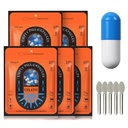 Size 0 Empty Capsules - 500 Count Blue/White Empty Gelatin Pill Gel Caps for DIY Capsule Filling - Fillable Capsules for Supplements