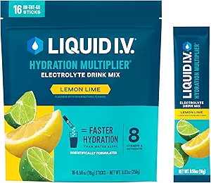 Sıvı I.V.® Hydration Multiplier - Lemon Lime | Elektrolyte Toz İç Mix | 1 Pack (16 hizmet)