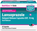 HealthCareAisle Lansoprazole 15 mg - 42 Καψάκια Καθυστερημένης- Απέλασης - Οξύ Μειωτικό, Θεραπεία Συχνού Καψίματος