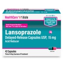 SağlıkCareAisle Lansoprazole 15 mg - 42 Gecikmiş-Release Capsules - Asit Tespiti, Frequent Heartburn
