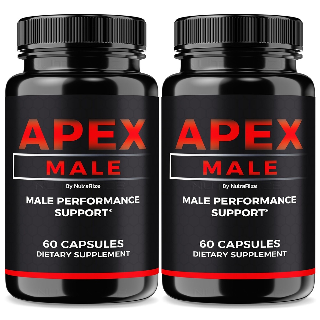 (2 Pack) Apex Male Capsules, Official ApexMale Pills to Support Muscle Mass, All-Natural Nutritional Formula for Men, Supports Energy, Endurance and Performance, Apex Male Pastillas (120 Capsules)