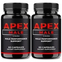 (2 Pack) Apex Male Capsules, Official ApexMale Pills to Support Muscle Mass, All-Natural Nutritional Formula for Men, Supports Energy, Endurance and Performance, Apex Male Pastillas (120 Capsules)