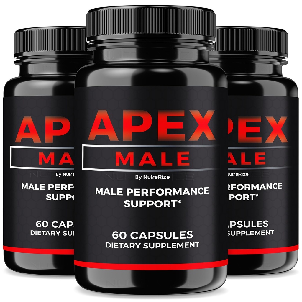 (3 Pack) Apex Male Capsules, Official ApexMale Pills to Support Muscle Mass, All-Natural Nutritional Formula for Men, Supports Energy, Endurance and Performance, Apex Male Pastillas (180 Capsules)
