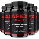 (5 Pack) Apex Male Capsules, Official ApexMale Pills to Support Muscle Mass, All-Natural Nutritional Formula for Men, Supports Energy, Endurance and Performance, Apex Male Pastillas (300 Capsules)