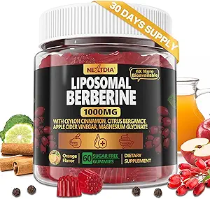 Liposomal Berberine Complex Gummies - με Χρώμιο, Κεϋλάνη Κανέλα, Μπέργκαμο, Υποστήριξη Συνολική Ευημερία