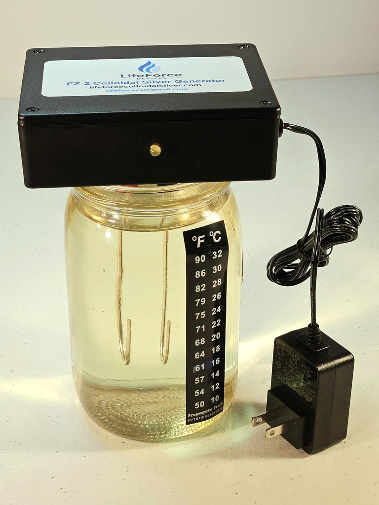 Compact EZ-2 Deluxe Silver Generator πακέτο – Plug-in DIY Fresh Silver Maker με 10 σύρματα για το σπίτι – Κάντε 32 ουγκιά σε 16 λεπτά