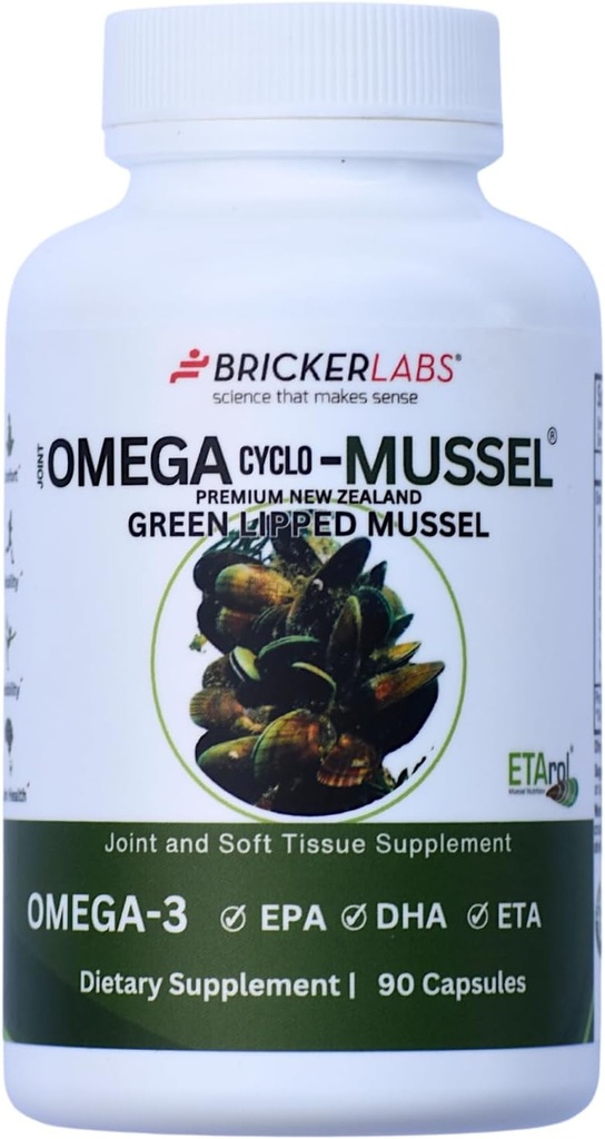Tuğul Laboratuvarları Omega Cyclo - Mussel Ortak Sağlık Supplement, Premium Yeni Zelanda Yeşil Lipped Mussel, Full Spectrum Omega Ortak Supplements for Joint Health and Comfort, 90 Capsules