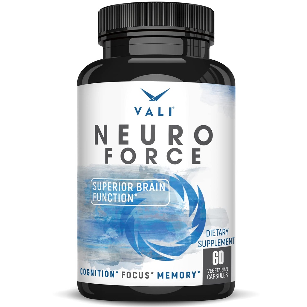 VALI Nöro Kuvvetleri Odak, Hafıza, Clarity & Energy için eklenme. Ekstra Kuvvet Nootropic Cognitive Function Support for mental Performance. with Natural Caffeine. 60 Veggie Capsules