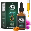 SuperBonsai Super Liver Support with Milk Thistle - All Natural Liver Cleanse Detox & Tamir Aid - Doktor-Formated Liver Supplement - Sıvı Herbal Supplements for Liver Health - 1 Ay Supply