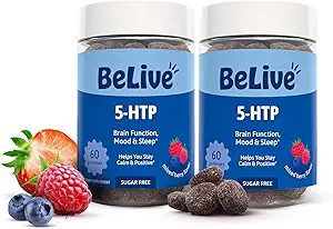 Live 5-HTP Gummies - 2 Pack - 120 Ct I 5HTP Calming Gummies for Heshima Focus, Relaxation & Rest for Yetişkinler | Vegan - Karma kesim Flavor